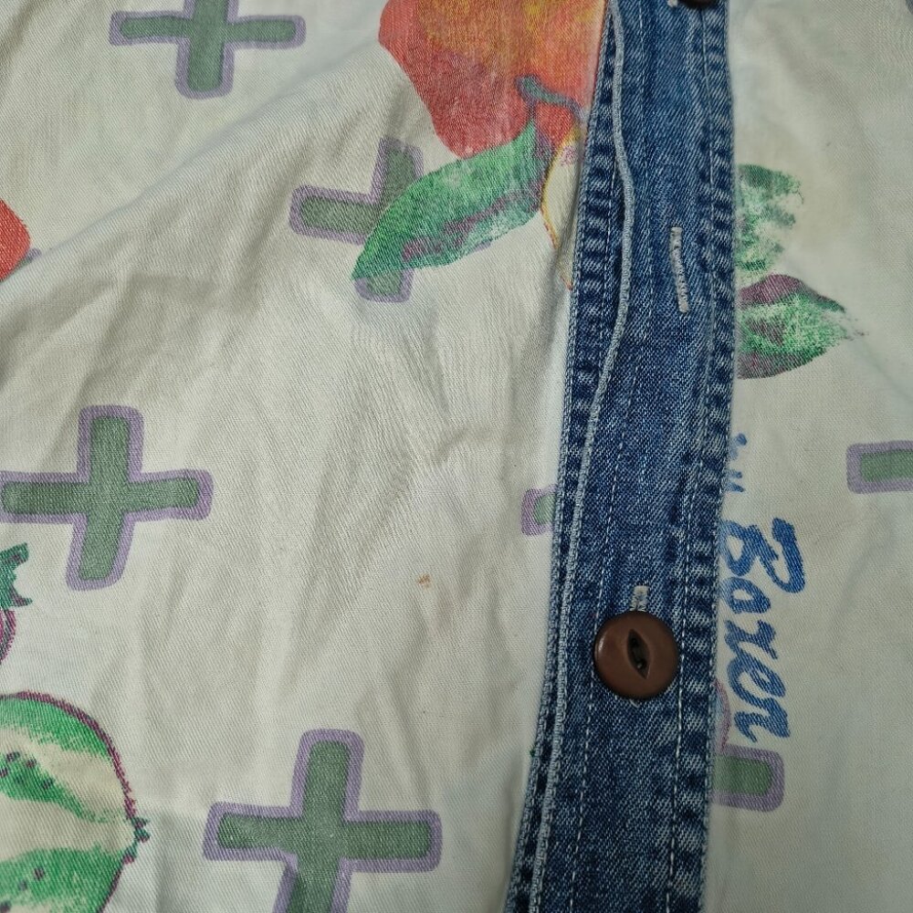 Police Blues Modern Basics Patchwork Button Down … - image 3